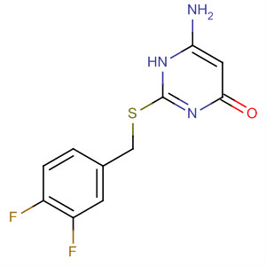 6-氨基-2-[(3,4-二氟苄基)硫代]嘧啶-4-醇结构式_166751-46-8结构式