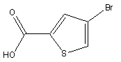 4-溴噻吩-2-甲酸结构式_16694-18-1结构式