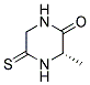 (s)-(9ci)-3-甲基-5-硫氧代-哌嗪酮结构式_167391-74-4结构式