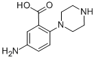 5-氨基-2-(1-哌嗪)苯甲酸结构式_168123-46-4结构式