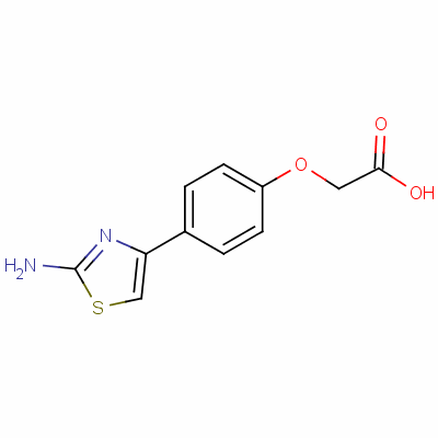 2-[4-(2-氨基-4-噻唑)苯氧基]乙酸结构式_168127-34-2结构式