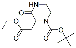 2-乙氧基羰基甲基-3-氧代哌嗪-1-羧酸叔丁酯结构式_168160-77-8结构式