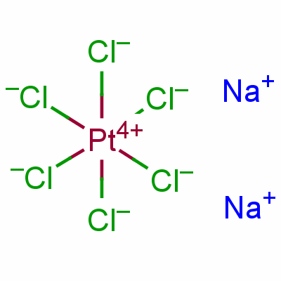 Sodium hexachloroplatinate(iv) hexahydrate Structure,16923-58-3Structure