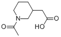 1-乙酰基-3-哌啶乙酸结构式_169253-07-0结构式