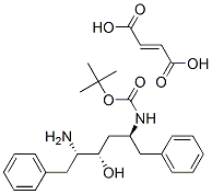 [2S,3S,5S]-2-氨基-3-羟基-5-叔丁氧羰基氨基-1,6-二苯基己烷富马酸盐结构式_169870-03-5结构式