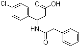 3-(4-Chlorophenyl)-3-(2-phenylacetamido)propanoic acid Structure,171002-19-0Structure