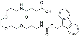 17-氧代-6,9,12-三氧杂-2,16-二氮杂二十烷二酸 1-(9H-芴-9-基甲基)酯结构式_172089-14-4结构式