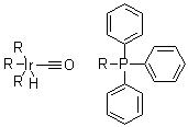Carbonylhydridotris(triphenylphosphine)iridium(i) Structure,17250-25-8Structure