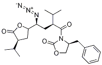 2S-[2[1(R*),2R*,4R*],4]]-3-[4-叠氮-2-异丙基-1-氧代-4-[四氢-4-异丙基-5-氧代-2-呋喃基]丁基]-4-苄基-2-噁唑烷酮结构式_173154-01-3结构式