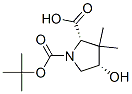 (2S,4S)-N-Boc-4-hydroxy-3,3-dimethylpyrrolidine-2-carboxylic acid Structure,174060-99-2Structure