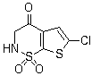 6-氯-2,3-二氢-4H-噻吩并[3,2-e]-1,2-噻嗪-4-酮 1,1-二氧化物结构式_174139-69-6结构式