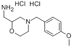 C-[4-(4-甲氧基-苄基)-吗啉-2-基]-甲胺双盐酸盐结构式_174560-85-1结构式
