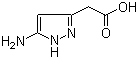 (5-氨基-2H-吡唑-3-基)-乙酸结构式_174891-10-2结构式