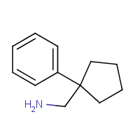 (1-苯基环戊基)甲胺结构式_17511-89-6结构式