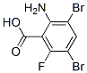 2-氨基-3,5-二溴-6-氟苯甲酸结构式_175135-10-1结构式