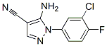 5-氨基-1-(3-氯-4-氟苯基)-4-氰基吡唑结构式_175135-53-2结构式