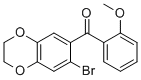 (7-Bromo-2,3-dihydro-1,4-benzodioxin-6-yl)(2-methoxyphenyl)methanone Structure,175136-41-1Structure