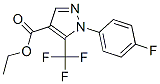 Ethyl 5-(trifluoromethyl)-1-(4-fluorophenyl)-1H-pyrazole-4-carboxylate Structure,175137-38-9Structure