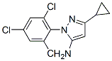 5-Amino-3-cyclopropyl-1-(2,4,6-trichlorophenyl)pyrazole Structure,175137-50-5Structure