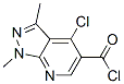 4-氯-1,3-二甲基吡唑并[3,4-B]吡啶-5-羰酰氯结构式_175201-95-3结构式