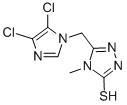5-[(4,5-二氯-1H-咪唑-1-基)甲基]-4-甲基-4H-1,2,4-噻唑-3-硫醇结构式_175202-31-0结构式