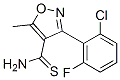 3-(2-氯-6-氟苯基)-5-甲基异噁唑-4-硫代羧酰胺结构式_175204-42-9结构式