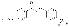 1-(4-异丁基苯基)-3-[4-(三氟甲基)苯基]-2-丙烯-1-酮结构式_175205-28-4结构式