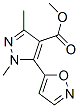 Methyl 1,3-dimethyl-5-(isoxazol-5-yl)pyrazole-4-carboxylate Structure,175277-14-2Structure
