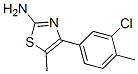 4-(3-Chloro-4-methylphenyl)-5-methyl-1,3-thiazol-2-amine Structure,175278-40-7Structure