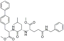 (s)-(9ci)-3-[1,1-联苯]-4-基-n-[n-[1-(甲氧基羰基)-4-氧代-4-[(苯基甲基)氨基]丁基]-l-亮氨酰]-L-丙氨酸甲酯结构式_175422-83-0结构式
