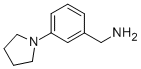 (3-吡咯烷-1-苯基)甲胺结构式_175696-70-5结构式