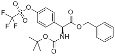 (S)-benzyl 2-(tert-butoxycarbonylamino)-2-(4-(trifluoromethylsulfonyloxy)phenyl)acetate Structure,176505-40-1Structure