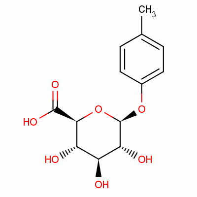 对甲酚葡萄糖苷酸结构式_17680-99-8结构式