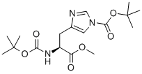 N(α), N-(im)-二-Boc-L-组氨酸甲酯结构式_17791-51-4结构式
