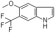 6-(Trifluoromethyl)-5-methoxy-1H-indole Structure,178896-78-1Structure
