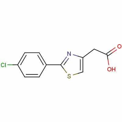 2-[2-(4-氯苯基)-1,3-噻唑-4-基]乙酸结构式_17969-20-9结构式