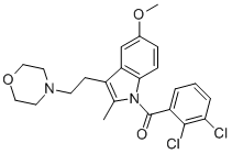 1-(2,3-Dichlorobenzoyl)-5-methoxy-2-methyl-3-[2-(4-morpholinyl)ethyl]-1h-indole Structure,180002-83-9Structure