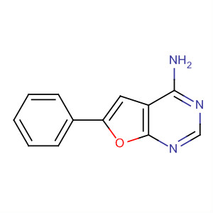 6-苯基呋喃并[2,3-D]嘧啶-4-胺结构式_18031-97-5结构式