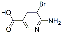 3-Pyridinecarboxylic acid, 6-amino-5-bromo- Structure,180340-69-6Structure