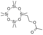 (乙酰氧基乙基)七甲基环四硅氧烷结构式_18048-31-2结构式