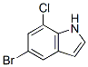 5-Bromo-7-chloro-1H-indole Structure,180623-89-6Structure