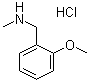 1-(2-甲氧基苯基)-n-甲基甲胺盐酸盐结构式_181880-42-2结构式