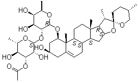 山麦冬皂苷B结构式_182284-68-0结构式