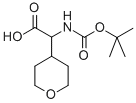 叔丁氧基羰基氨基-(四氢吡喃-4-基)乙酸结构式_182287-49-6结构式