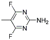 (9ci)-4,6-二氟-5-甲基-2-嘧啶胺结构式_18260-79-2结构式