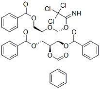 [(2R,3R,4S,5S,6S)-3,4,5-三苯甲酰氧基-6-(2,2,2-三氯亚氨代乙酰)氧基-四氢吡喃-2-基]甲基苯甲酸酯结构式_183901-63-5结构式