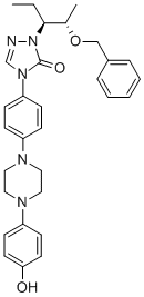 2-[(1S,2S)-1-Ethyl-2-bezyloxypropyl]-2,4-dihydro-4-[4-[4-(4-hydroxyphenyl)-1-piperazinyl]phenyl]-3H-1,2,4-triazol-3-one Structure,184177-83-1Structure