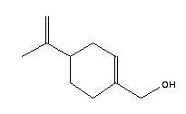 (-)-紫苏醇结构式_18457-55-1结构式