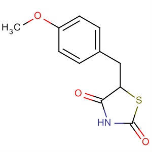 5-[(4-甲氧基苯基)甲基]-2,4-噻唑烷二酮结构式_184840-77-5结构式