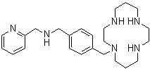 N-[[4-(1,4,8,11-四氮杂环十四-1-甲基)苯基]甲基]-2-吡啶甲胺结构式_185991-24-6结构式